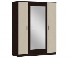 Шкаф 4х дверный с зеркалами Уют СБ-2750/1.Н (Венге/Паллада) в Озёрске - ozyorsk.mebel-74.com | фото