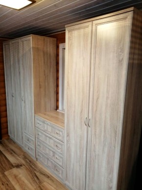 Шкаф для белья со штангой, полками и ящиками арт. 113 в Озёрске - ozyorsk.mebel-74.com | фото