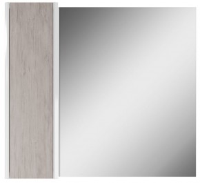 Шкаф-зеркало Uno 80 Дуб серый левый/правый Домино (DU1504HZ) в Озёрске - ozyorsk.mebel-74.com | фото