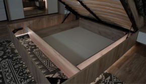 Спальня Джулия Кровать 160 МИ с подъемным механизмом Дуб крафт серый в Озёрске - ozyorsk.mebel-74.com | фото