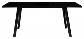 Стол ФИН 120 Черный, стекло/ Черный каркас М-City в Озёрске - ozyorsk.mebel-74.com | фото