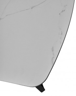 Стол RASMUS 160 TL-45 Белый мрамор, испанская керамика / черный каркас, ®DISAUR в Озёрске - ozyorsk.mebel-74.com | фото