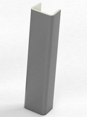 Торцевая заглушка  для цоколя h100 мм (Алюминий, Белый, Черный, Сонома) в Озёрске - ozyorsk.mebel-74.com | фото