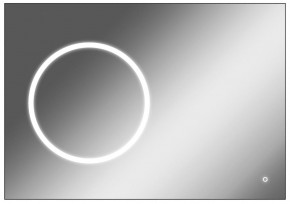 Зеркало Eclipse 100 black с подсветкой Sansa (SE1032Z) в Озёрске - ozyorsk.mebel-74.com | фото