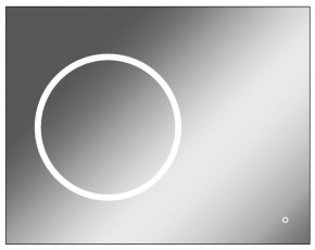 Зеркало Eclipse 90 black с подсветкой Sansa (SE1031Z) в Озёрске - ozyorsk.mebel-74.com | фото